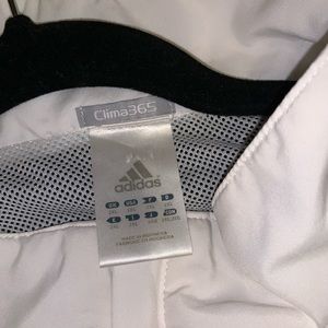 Black and white adidas windbreaker